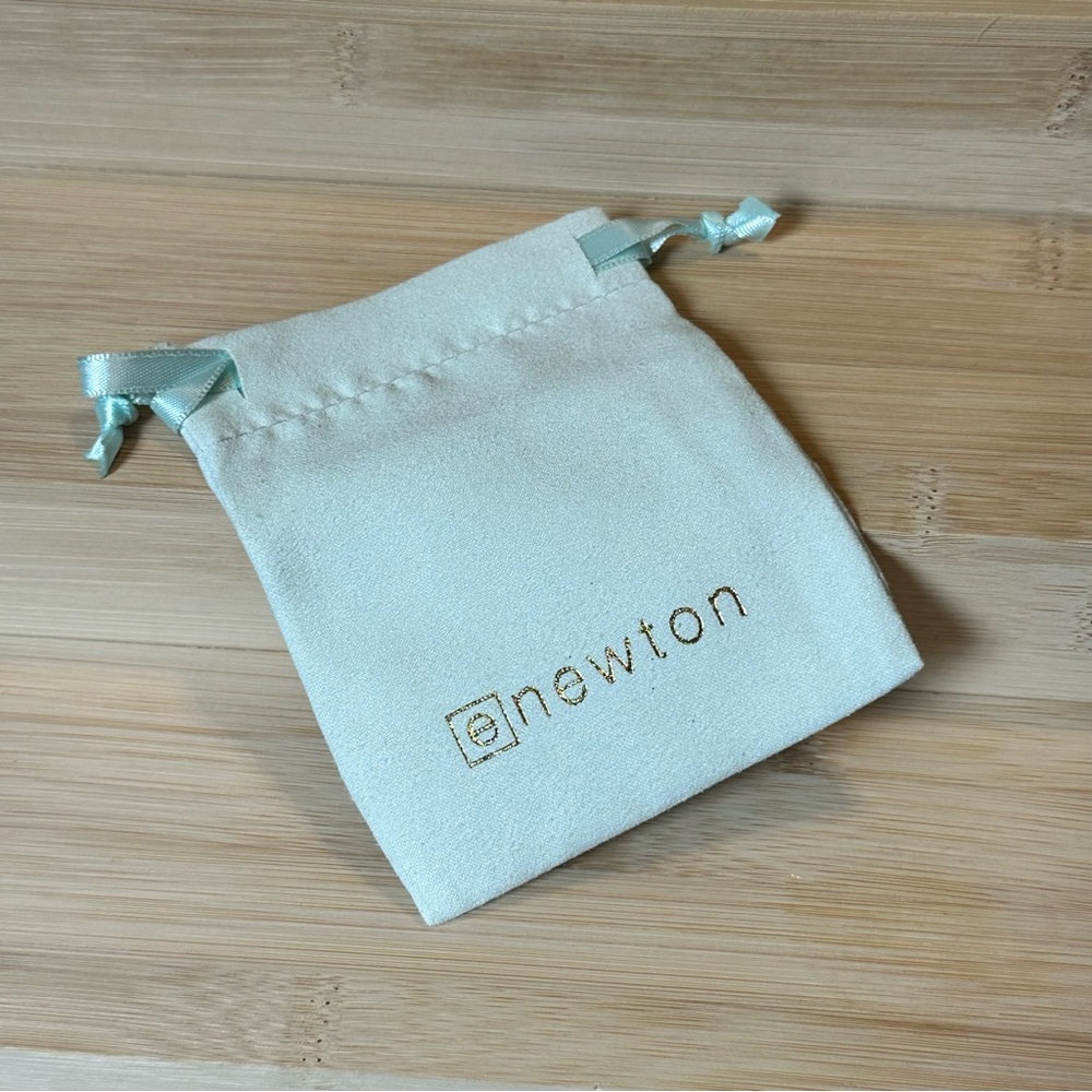 eNewton Light Blue Jewelry Pouch - Drawstring 3”x4”